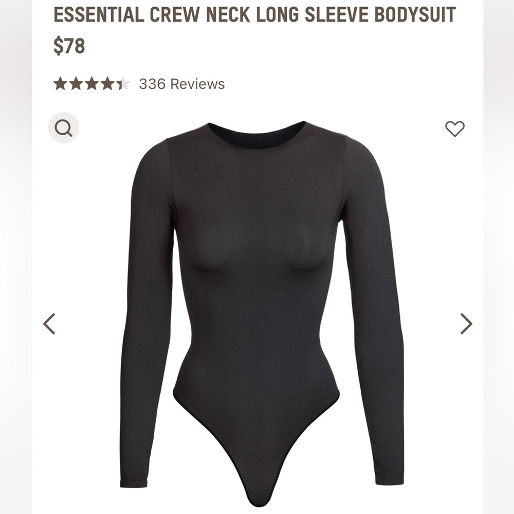 SKIMS Essential Crew Neck Bodysuit